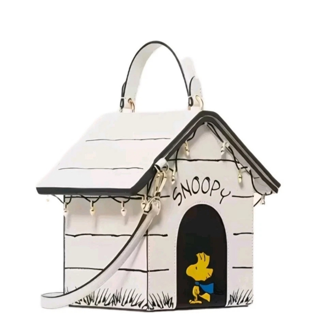 Kate Spade X Peanuts Snoopy 3d Dog House Crossbody Bag Nwt New Purse